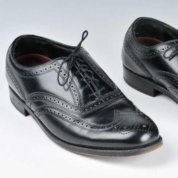 Mens Florsheim Lexington Wing Tip  Oxford Shoe Size 9 1/2 EEE {EX+} - Picture 2 of 8